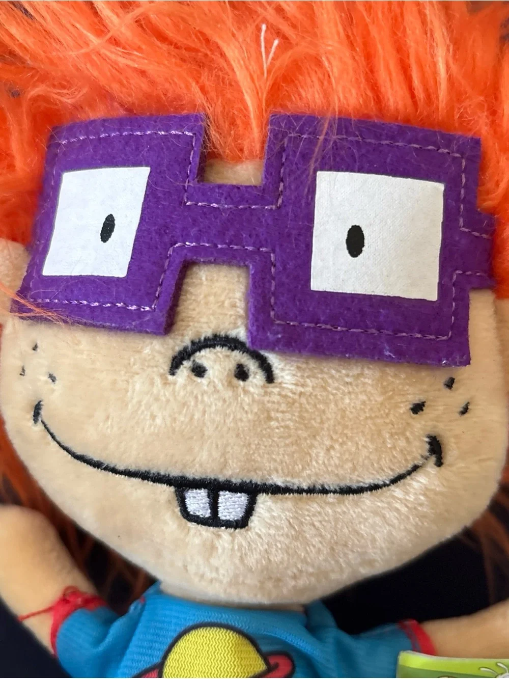 Chuckie Finster Rugrats Nickelodeon Plush Stuffed Toy w/ Tags 8” Viacom 2019
